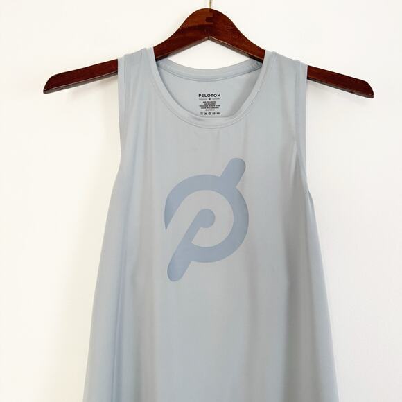 PELOTON Distance Shirttail Tank Top Slate Blue Gray Medium M - Picture 5 of 10